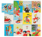 NON-KING FEATURES COMIC STRIP CHARACTERS COMPLETE BOXED CHRISTMAS CARD SET.