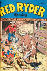 RED RYDER V5 #49-60 DELL FILE 1947-1948 BOUND VOLUME.