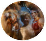 “STRAIGHT ARROW” WITH FURY AND SHIRTLESS BLONDE YOUNG BOY IN GOLDEN NUGGET CAVE RING.