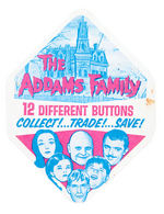 "THE ADDAMS FAMILY" 42 OF POSSIBLE 48 BUTTONS IN C. 1965 SET.