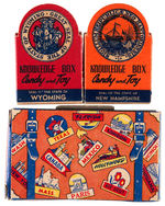 "LEADER NOVELTY CANDY CO." CANDY BOX COLLECTION.