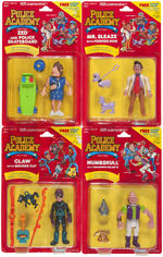 "POLICE ACADEMY" SET OF EIGHT FIGURES BY KENNER.