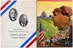 TRUMAN FIVE SHEET MUSIC, DC RECEPTION INVITATION & TWO DINNER PROGRAMS.