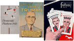 TRUMAN TWO 1948 RAILROAD MENUS, 1948 CONVENTION PROGRAM & SIX ADDITIONAL ITEMS.