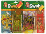 "STAR WARS - EWOKS" CARDED DULOK ACTION FIGURE LOT.