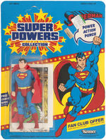 "SUPER POWERS" SUPERMAN CARDED ACTION FIGURE.