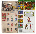 "MASTERS OF THE UNIVERSE" CARDED ACTION FIGURE LOT.