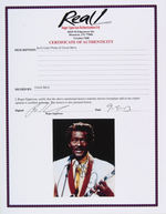 CHUCK BERRY SIGNED PHOTO.