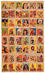 INDIAN AND WESTERN STRIP CARDS COMPLETE SET.