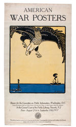 WORLD WAR I "AMERICAN WAR POSTERS" EXHIBITION POSTER.
