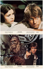 "STAR WARS" LOBBY CARD SET & SCI-FI MOVIE PROGRAM TRIO.