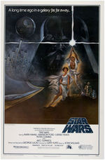 "STAR WARS" STYLE A ORIGINAL 1977 MOVIE POSTER.