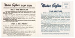 "MISTER SOFTEE TOP TEN" MUSIC SERIES PREMIUM CARD SETS.