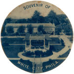 EARLY PHILADELPHIA AMUSEMENT PARK POCKET MIRROR.