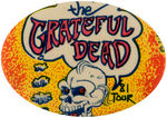 "THE GRATEFUL DEAD 81 TOUR" RARE OVAL BUTTON.