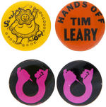 PIONEERING PSYCHEDELIC CARTOON "SUNSHINE GIRL" PUBLISHED IN EAST VILLAGE OTHER 1967, PLUS 3 BUTTONS.