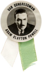PAIR OF ADAM CLAYTON POWELL BUTTONS.