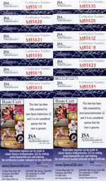 BASEBALL HALL OF FAME SIGNED POSTCARD LOT.