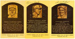 MLB PITCHERS SIGNED BASEBALL HALL OF FAME POSTCARD LOT.