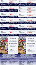 MLB PITCHERS SIGNED BASEBALL HALL OF FAME POSTCARD LOT.