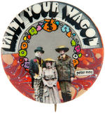 PETER MAX DESIGNED FIVE BUTTONS FOR MOVIE "PAINT YOUR WAGON."