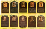 BASEBALL HALL OF FAME SIGNED POSTCARD LOT.