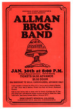 “ALLMAN BROS. BAND" CONCERT POSTER.