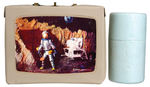 ARDEE INDUSTRIES SPACE-THEMED VINYL LUNCHBOX WITH THERMOS.