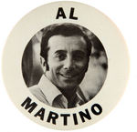 "AL MARTINO" LARGE EARLY 1960s PORTRAIT BUTTON.