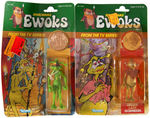 "STAR WARS - EWOKS" CARDED DULOK ACTION FIGURE LOT.