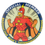 MATT GROENING OF THE SIMPSONS “OFFICIAL MEMBER” CLUB BUTTON.