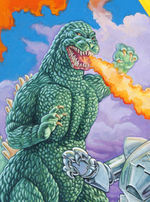 "GODZILLA VS. MECHAGODZILLA" VHS BOX ORIGINAL ART.