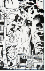 "CAPTAIN AMERICA - WHAT PRICE GLORY?" #4 COMIC BOOK SPLASH PAGE ORIGINAL ART BY STEVE RUDE.