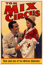 "TOM MIX CIRCUS" POSTER.