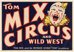 "TOM MIX CIRCUS" HALF-SHEET POSTER PAIR.