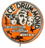 "ACE DRUMMOND CAPT. EDDIE RICKENBACKER'S JUNIOR PILOTS CLUB."