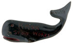 "KNOX STOVE WORKS" WHALE PAPERWEIGHT.