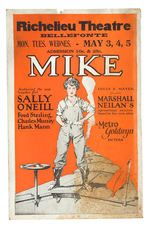 “MIKE/HELD BY THE LAW/SPORTING LIFE” MOVIE WINDOW CARD TRIO.