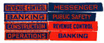 NYWF 1939-40 LOT OF 13 DIFFERENT PATCHES AND ARMBANDS.