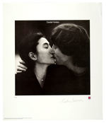 JOHN LENNON “DOUBLE FANTASY” PLATE SIGNED LITHOGRAPH.