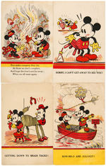 MICKEY MOUSE ENGLISH POSTCARD LOT.