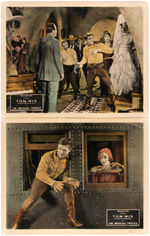 TOM MIX "THE BRONCHO TWISTER" LOBBY CARD SET WITH ENVELOPE.