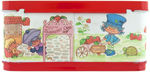 "STRAWBERRY SHORTCAKE" METAL LUNCHBOX PAIR WITH THERMOSES.