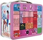 "CAMPUS QUEEN" METAL LUNCHBOX WITH THERMOS & PRODUCTION BAND.