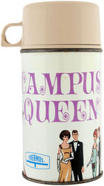 "CAMPUS QUEEN" METAL LUNCHBOX WITH THERMOS & PRODUCTION BAND.