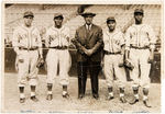 NEW YORK CUBANS 1944-1945 NEGRO LEAGUE TEAM PHOTO WITH HOF MEMBER ALEX POMPEZ.