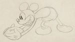 MICKEY MOUSE  FOOTBALL THEMED ORIGINAL ART LOT.