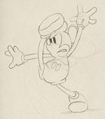 MICKEY MOUSE  FOOTBALL THEMED ORIGINAL ART LOT.