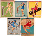 WORLD WAR II ERA PIN-UP MATCHBOOK LOT.