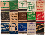 WWII ANTI-V.D. EXTENSIVE MATCH PACK UNUSED LOT OF 72.